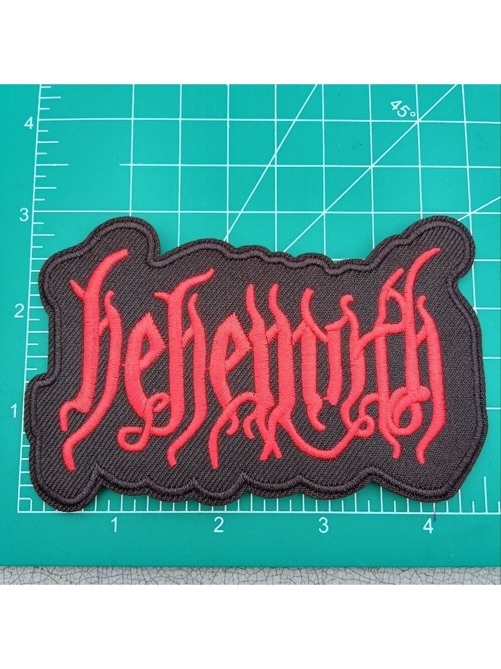 2/$10 Behemoth Black and Red Embroidered Patch